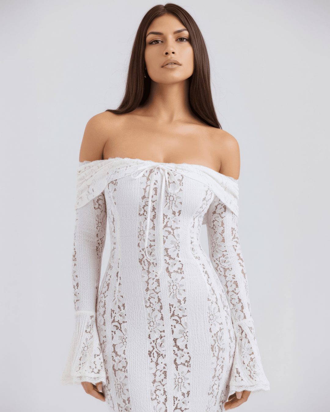Alexandra | Off - Shoulder Maxi Dress in first_variant_option1 | Elegant Women&