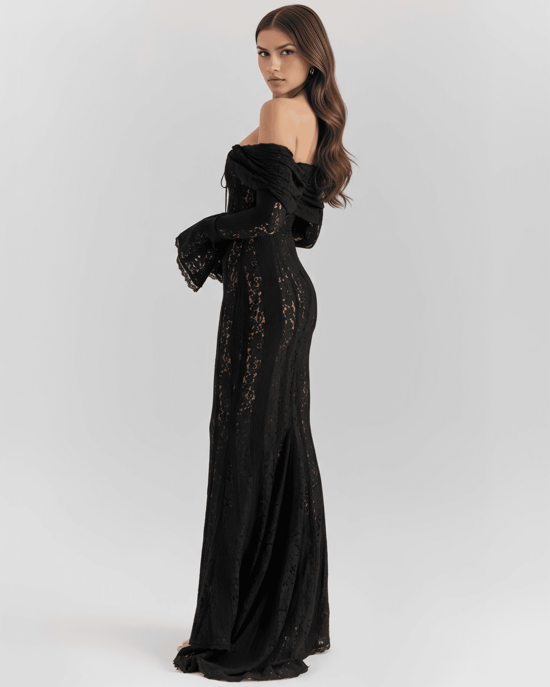 Alexandra | Off - Shoulder Maxi Dress in first_variant_option1 | Elegant Women&