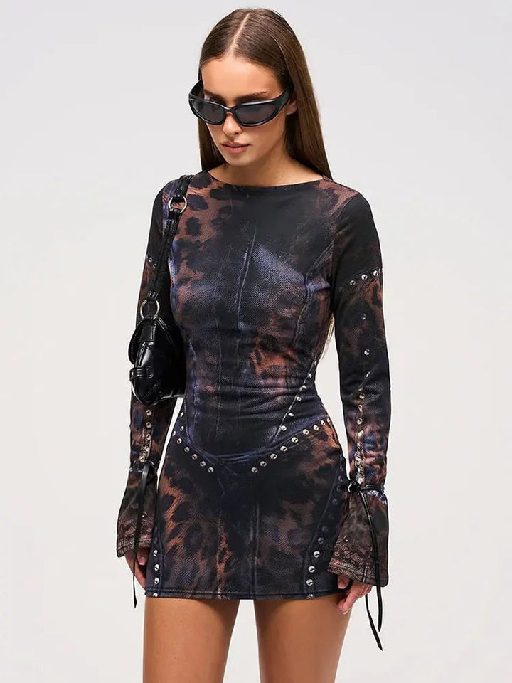 Alianna | Edgy Mini Dress in first_variant_option1 | Elegant Women&
