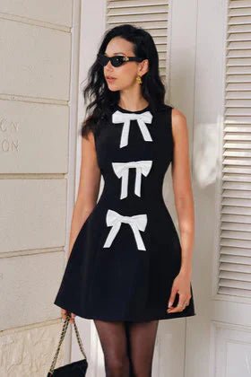 Alicia | Mini Bow Dress in first_variant_option1 | Elegant Women&