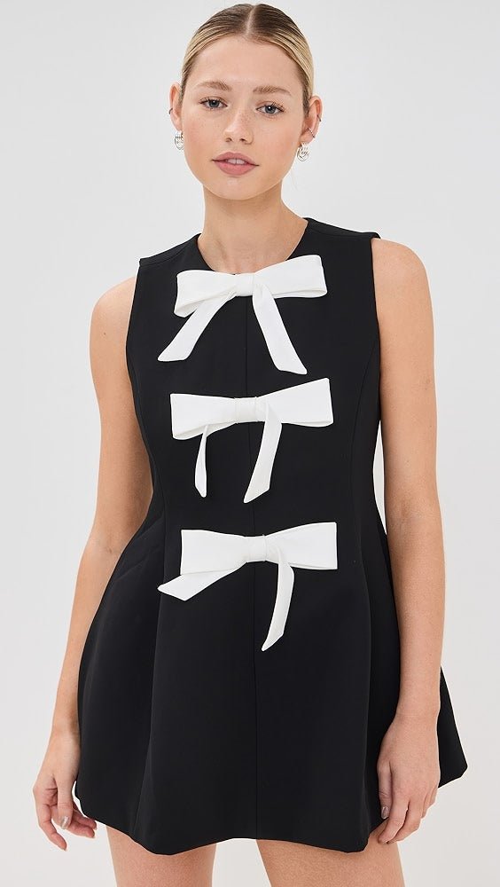 Alicia | Mini Bow Dress in first_variant_option1 | Elegant Women&