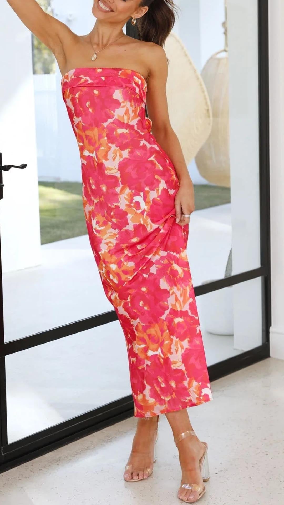 Aliza | Chic Strapless Dress in first_variant_option1 | Elegant Women&