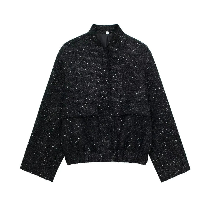 Allison | Golden Sequin Jacket in first_variant_option1 | Elegant Women&