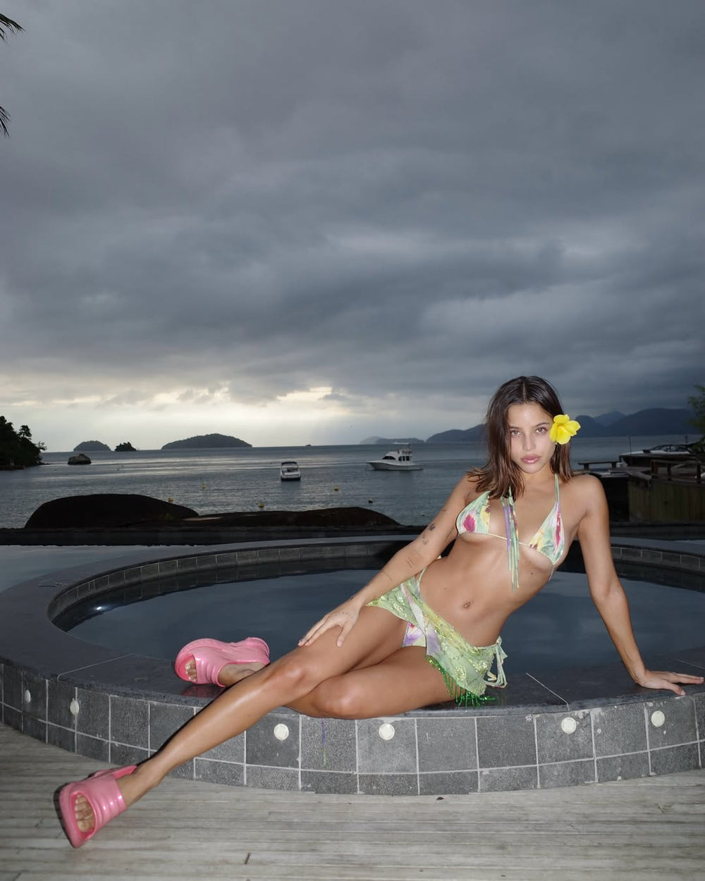 Amarantha | Tropical Sheer Bikini in first_variant_option1 | Elegant Women's Dress - Maeve The Label