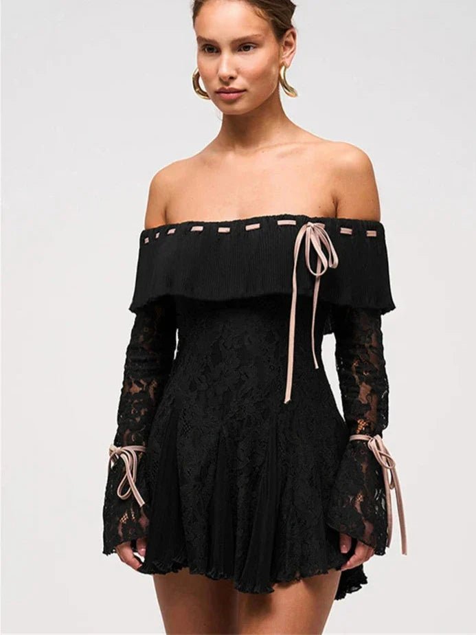 Amber | Detailed Bow Dress in first_variant_option1 | Elegant Women's Dress - Maeve The Label
