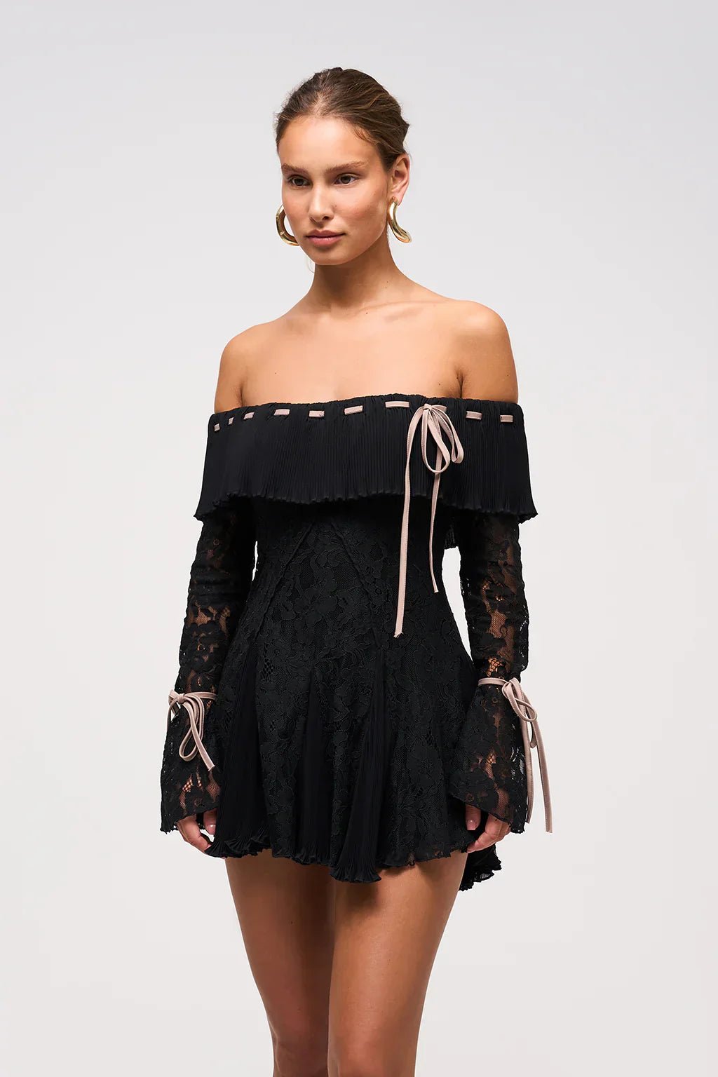 Amber | Detailed Bow Dress in first_variant_option1 | Elegant Women&