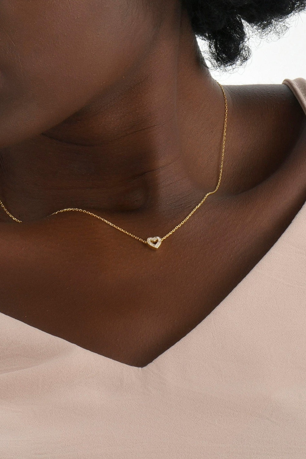 Amorelle | Heart Necklace in first_variant_option1 | Elegant Women's Dress - Maeve The Label