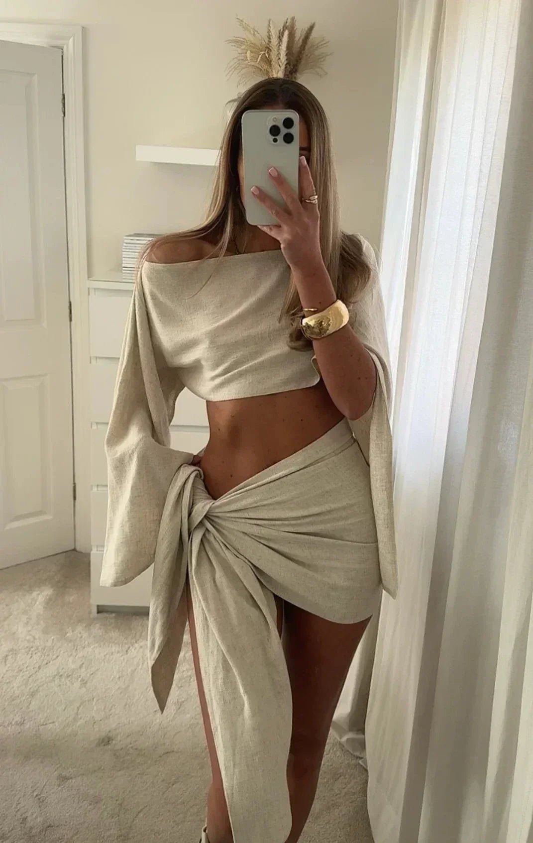 Amoura | Graceful Draped Set in first_variant_option1 | Elegant Women&