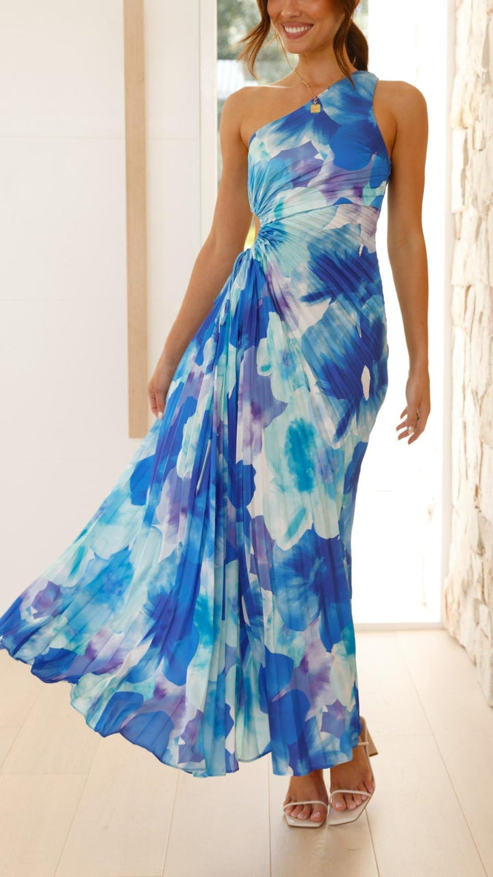 Amyra | Asymmetrical Maxi Dress in first_variant_option1 | Elegant Women&
