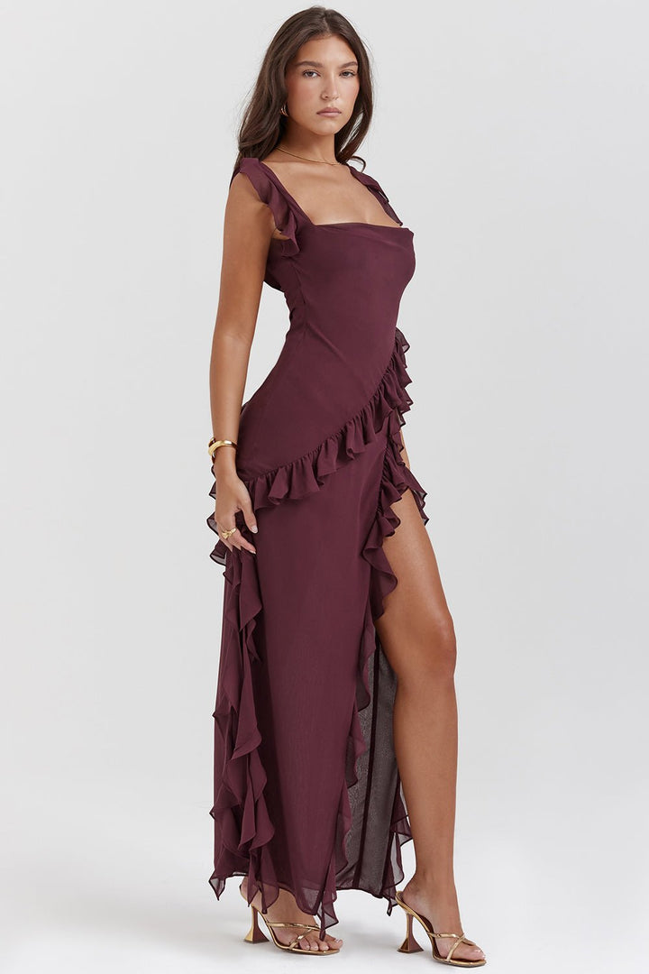 Andrea | Stylish Ruffle Dress in first_variant_option1 | Elegant Women&