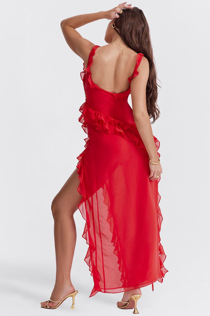 Andrea | Stylish Ruffle Dress in first_variant_option1 | Elegant Women&
