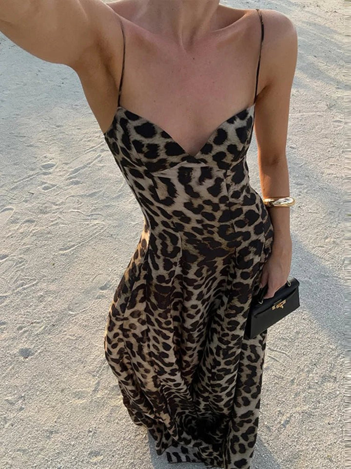 Antonella | Leopard Maxi Dress in first_variant_option1 | Elegant Women&