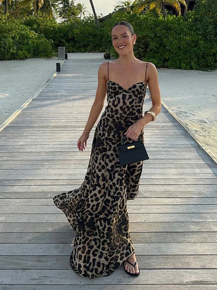 Antonella | Leopard Maxi Dress in first_variant_option1 | Elegant Women&
