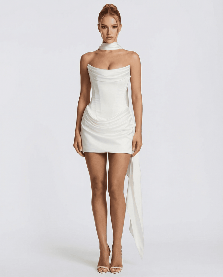 Aria | Blush Hour Mini Dress in Soft Pink in first_variant_option1 | Elegant Women&