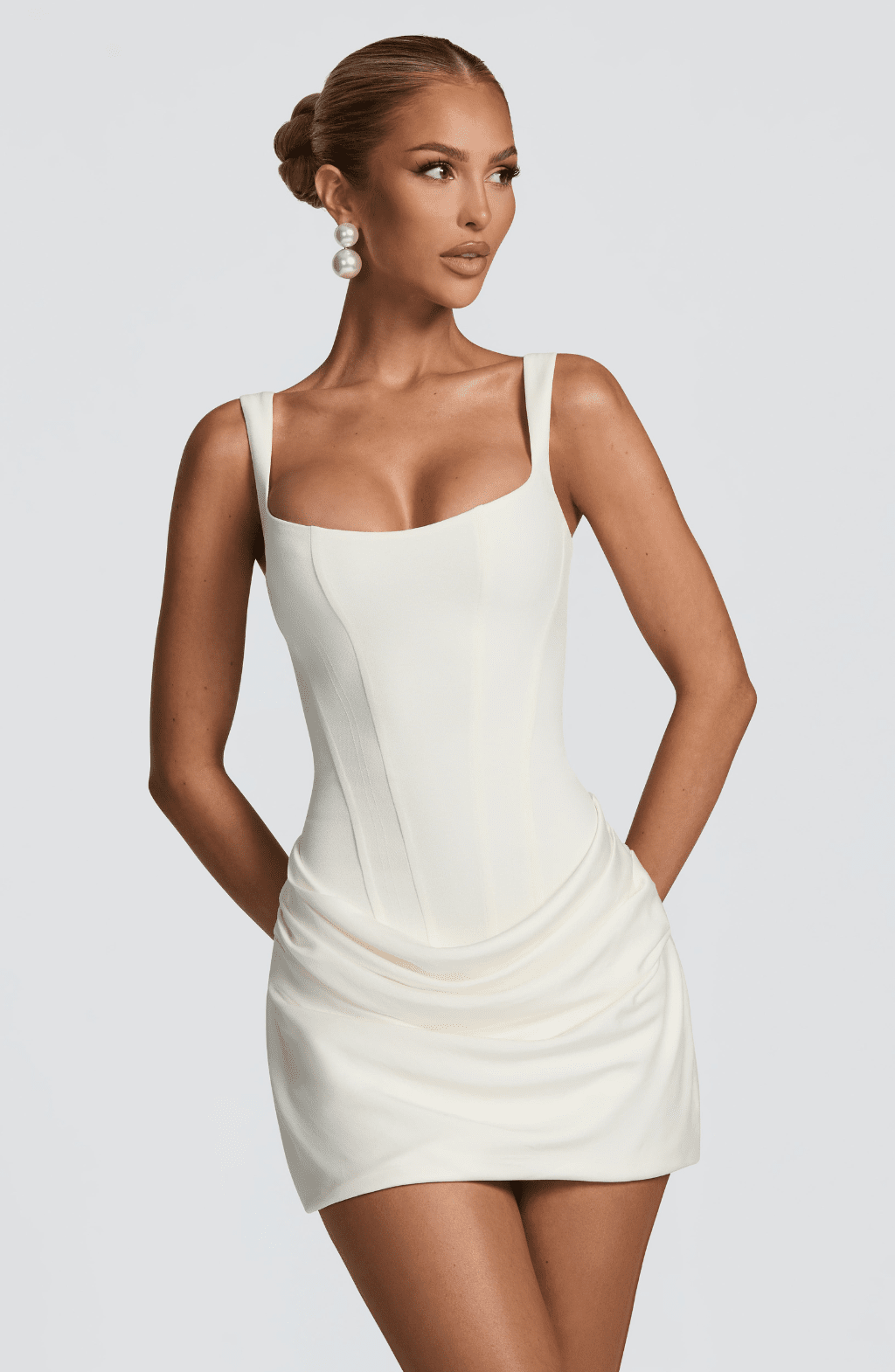 Aria | Hourglass Mini Dress in first_variant_option1 | Elegant Women&