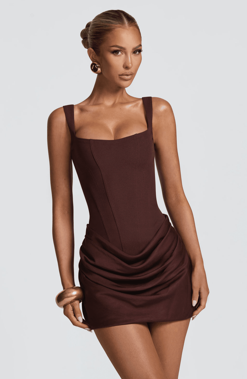 Aria | Hourglass Mini Dress in first_variant_option1 | Elegant Women&