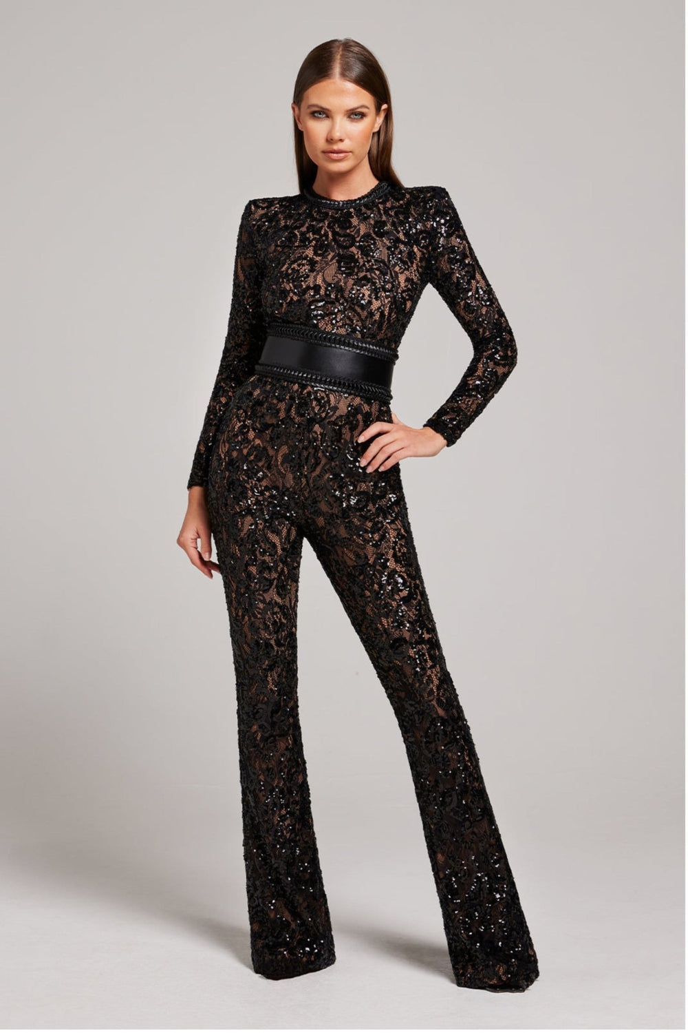 Ariella Lace Jumpsuit in first_variant_option1 | Elegant Women's Dress - Maeve The Label