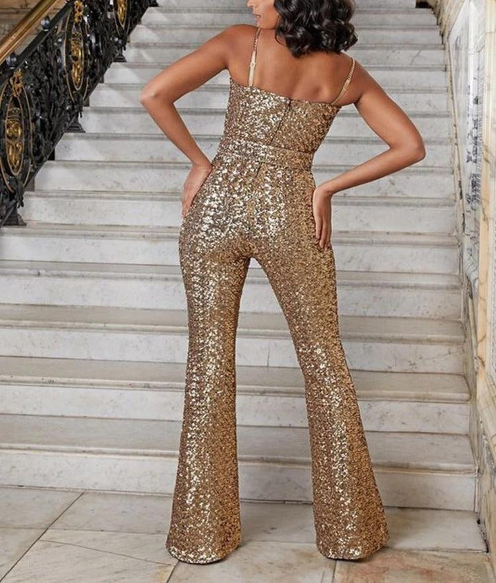 Avah | Glamorous Sequin Jumpsuit in first_variant_option1 | Elegant Women&