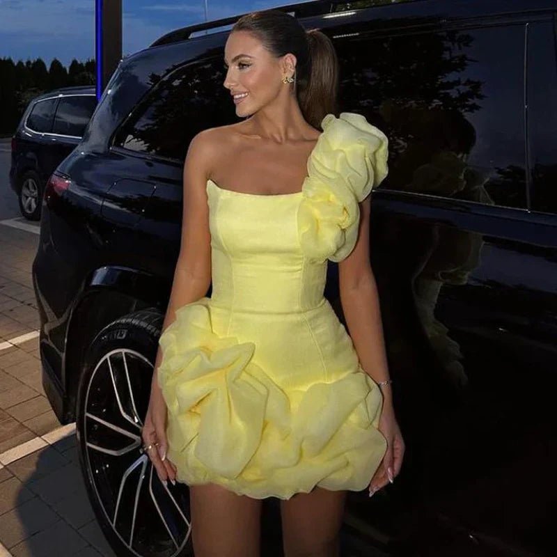 Averi | Playful Yellow Dress in first_variant_option1 | Elegant Women&