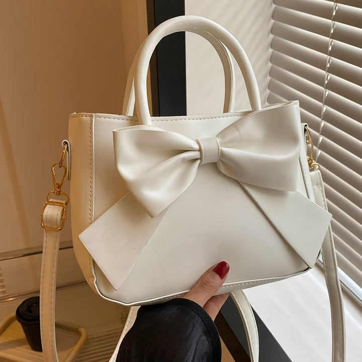 Bella | Bow Accent Structured Handbag
