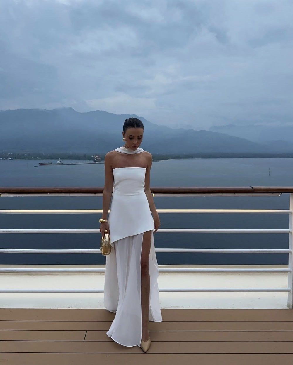 Beatrice | Asymmetrical Maxi Dress in first_variant_option1 | Elegant Women's Dress - Maeve The Label