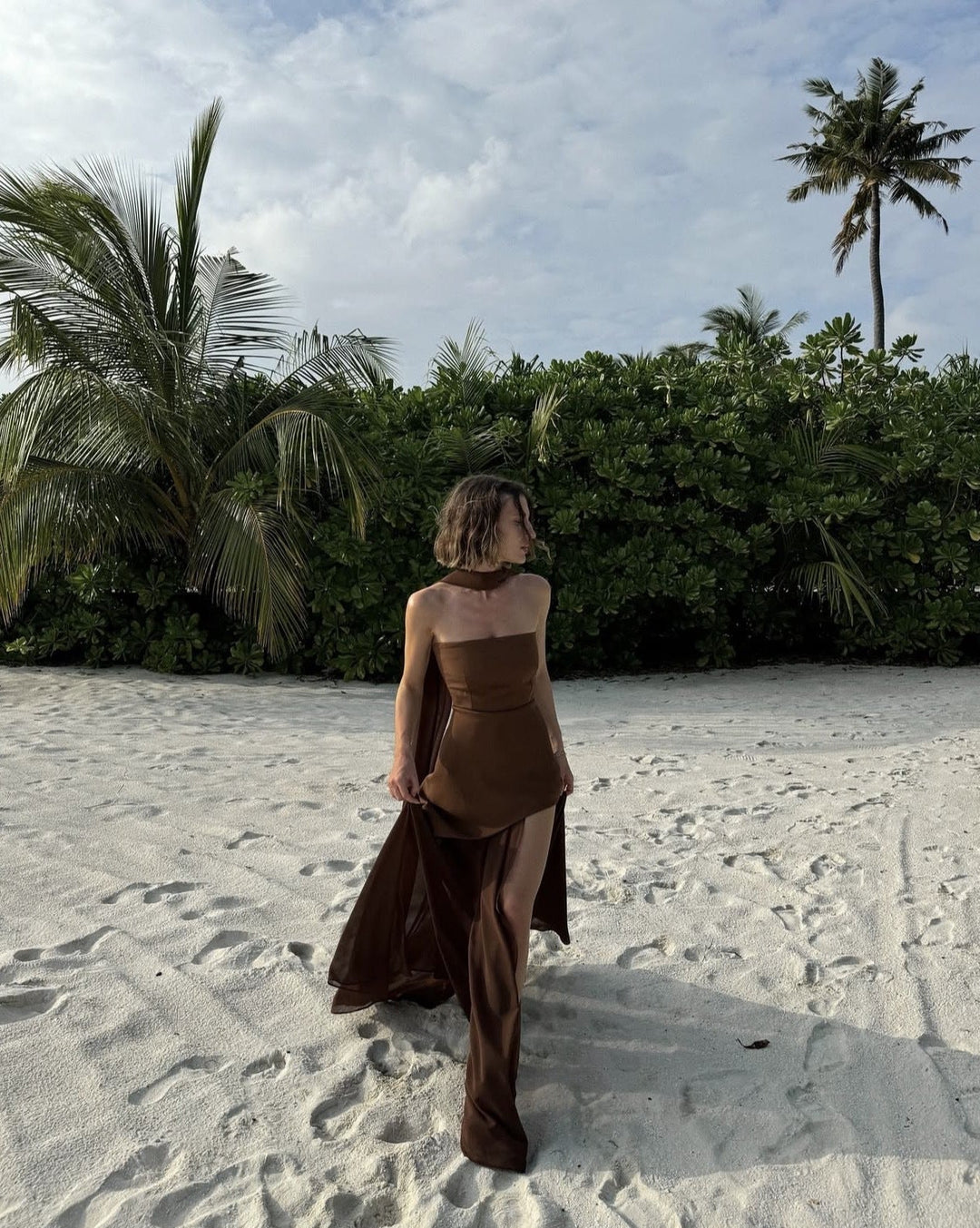 Beatrice | Asymmetrical Maxi Dress in first_variant_option1 | Elegant Women&