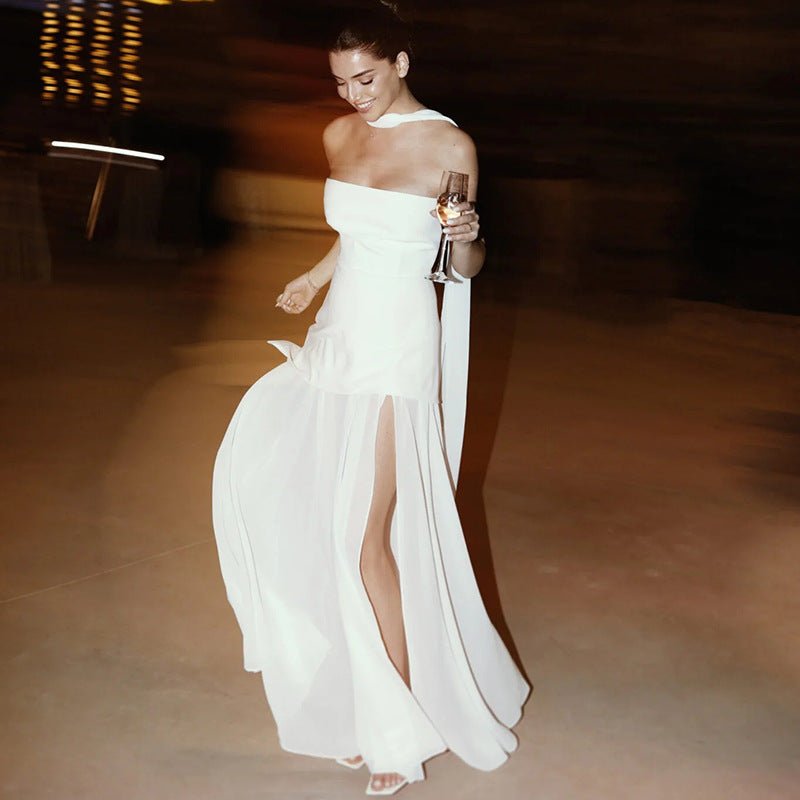 Beatrice | Asymmetrical Maxi Dress in first_variant_option1 | Elegant Women&