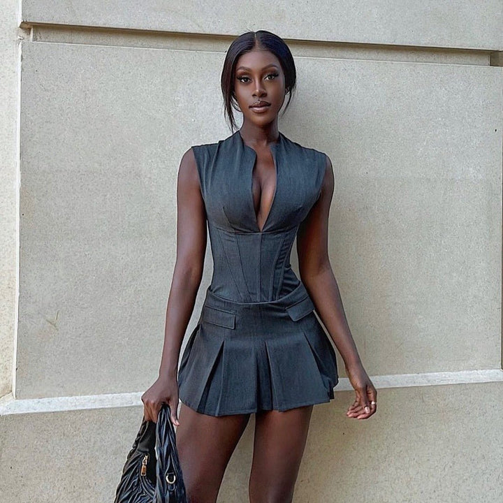 Braelyn | Structured Mini Dress in first_variant_option1 | Elegant Women&