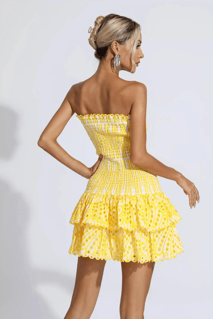 Briony | Ruffle Mini Dress in first_variant_option1 | Elegant Women&