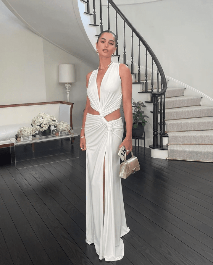 Briseis | Tropic Drape Dress in first_variant_option1 | Elegant Women&
