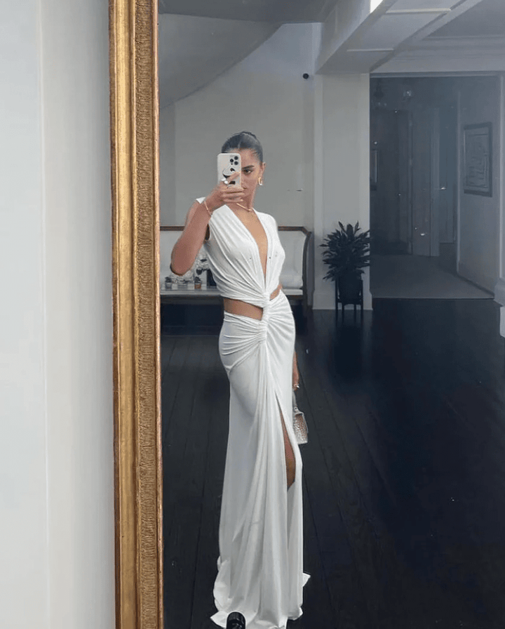 Briseis | Tropic Drape Dress in first_variant_option1 | Elegant Women&