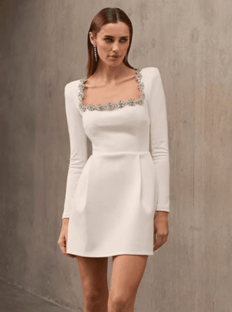 Brooke | Sophisticated Mini Dress in first_variant_option1 | Elegant Women&