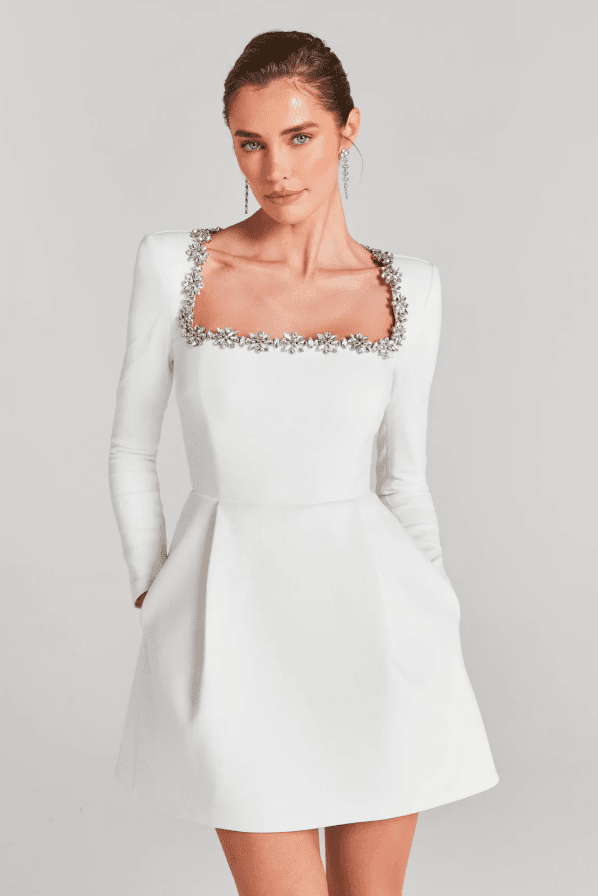 Brooke | Sophisticated Mini Dress in first_variant_option1 | Elegant Women&