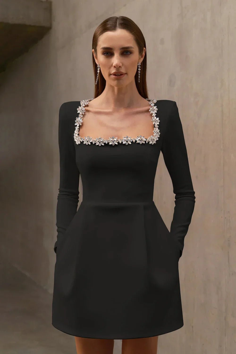 Brooke | Sophisticated Mini Dress in first_variant_option1 | Elegant Women&