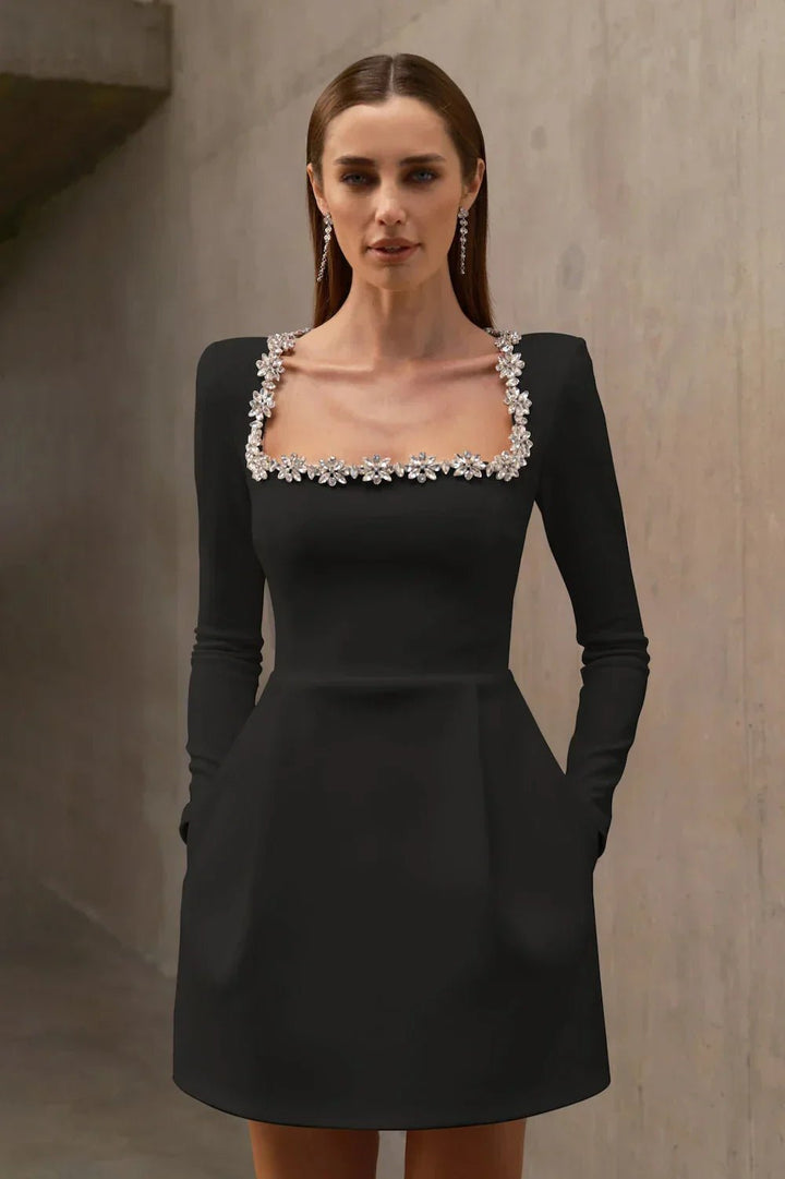 Brooke | Sophisticated Mini Dress in first_variant_option1 | Elegant Women&