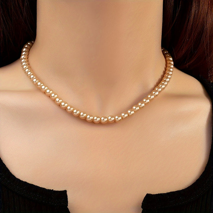 Margot | Classic Faux Pearl Choker Necklace