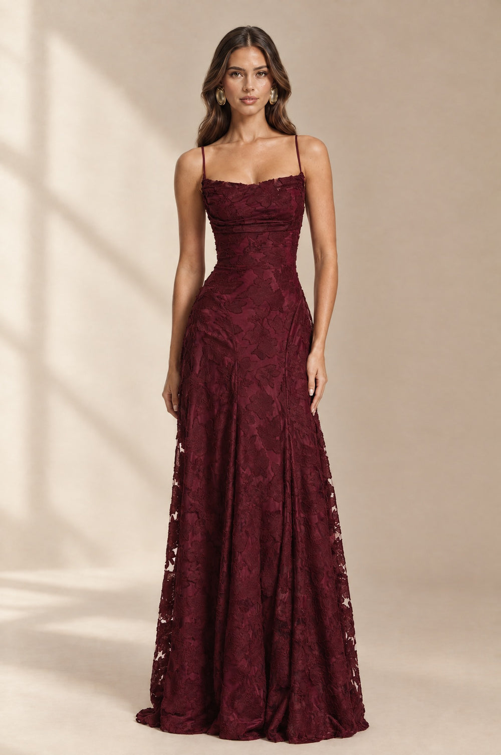Calla Floral Maxi Dress in Red - Maeve The Label
