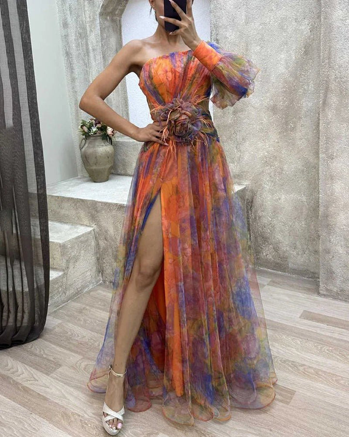 Cecelia | Elegant Split Dress in first_variant_option1 | Elegant Women&