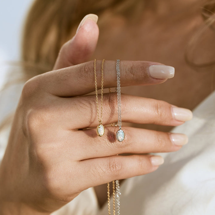 Celestia Opal Necklace in first_variant_option1 | Elegant Women&