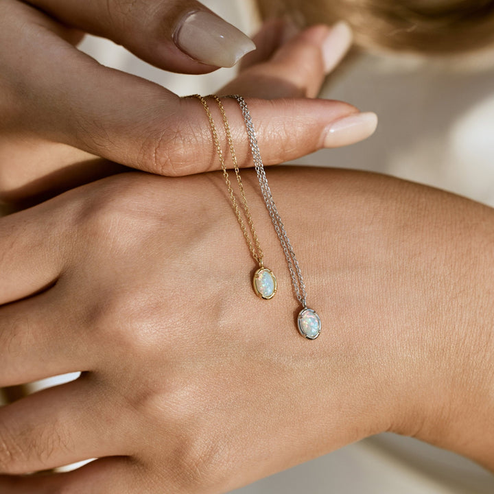 Celestia Opal Necklace in first_variant_option1 | Elegant Women&