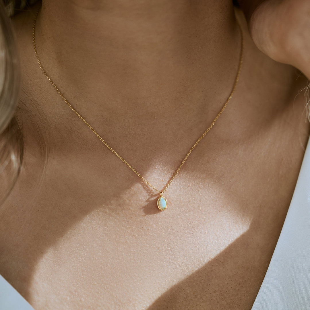 Celestia Opal Necklace in first_variant_option1 | Elegant Women&
