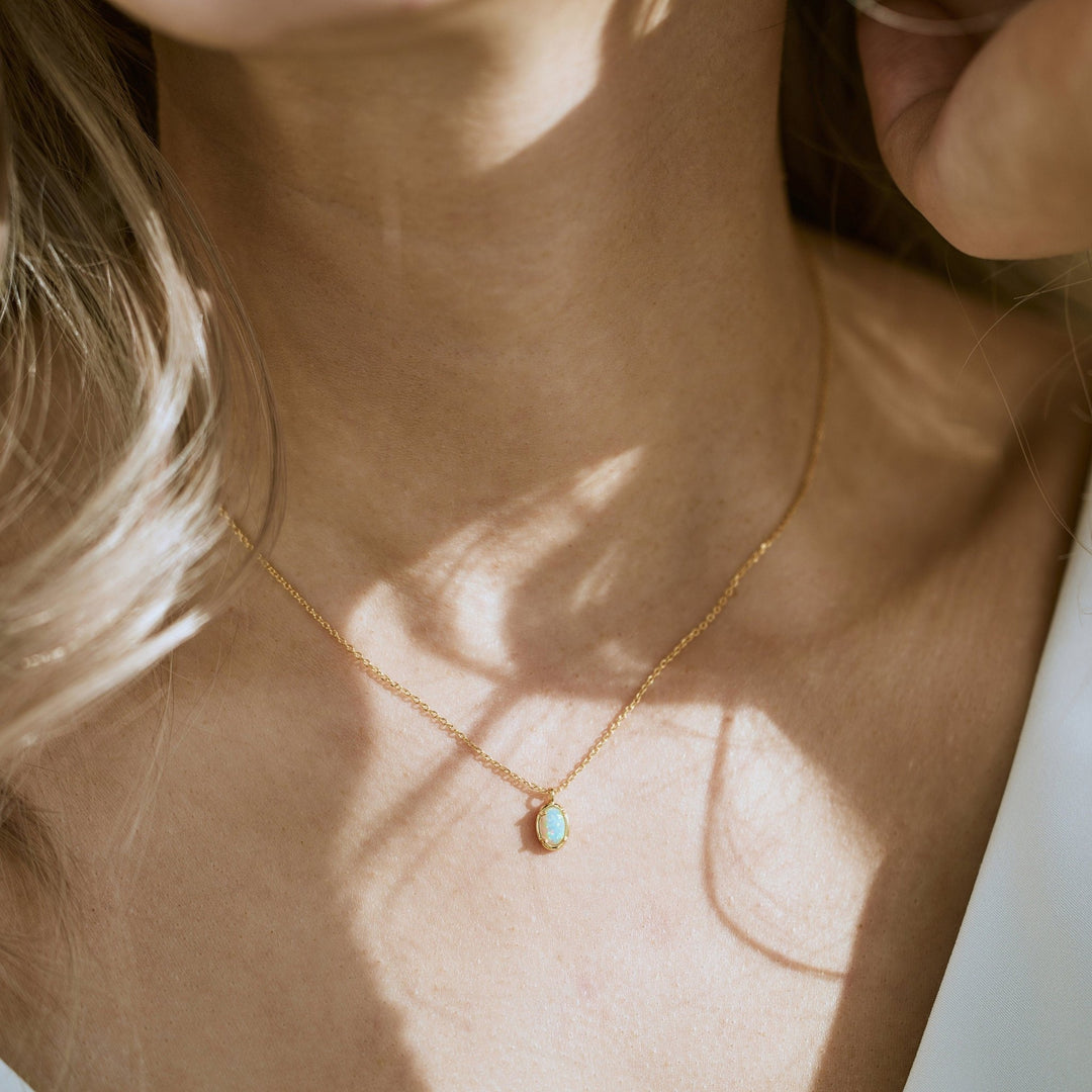 Celestia Opal Necklace in first_variant_option1 | Elegant Women&