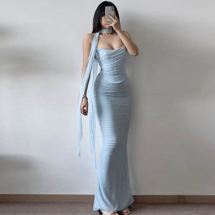 Cerynthia | Strapless Maxi Evening Dress in first_variant_option1 | Elegant Women&