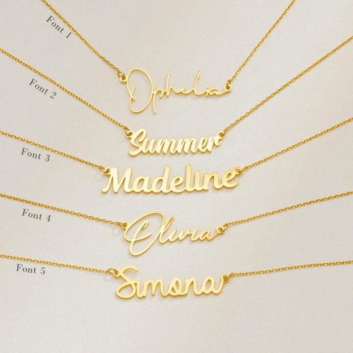Clarabella Name Necklace in first_variant_option1 | Elegant Women&