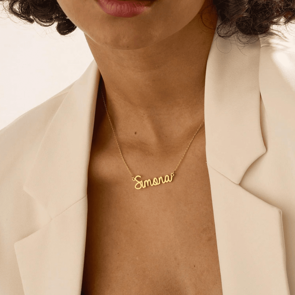 Clarabella Name Necklace in first_variant_option1 | Elegant Women&