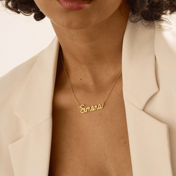 Clarabella Name Necklace in first_variant_option1 | Elegant Women&