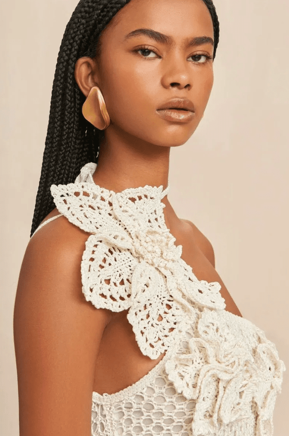 Claribel | Bloomweave Petal Dress in first_variant_option1 | Elegant Women&