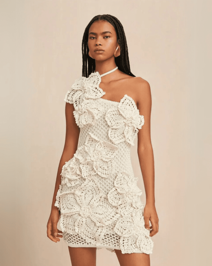 Claribel | Bloomweave Petal Dress in first_variant_option1 | Elegant Women&