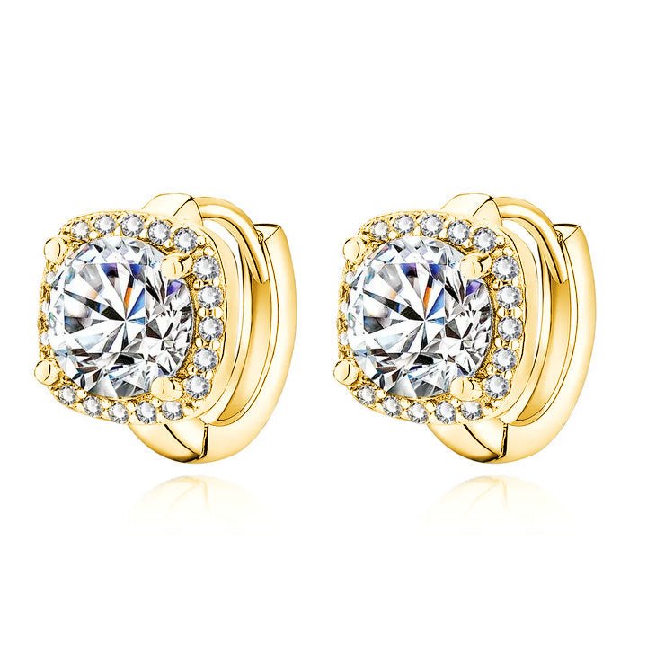 Clematis | Dazzling Halo Studs in first_variant_option1 | Elegant Women's Dress - Maeve The Label