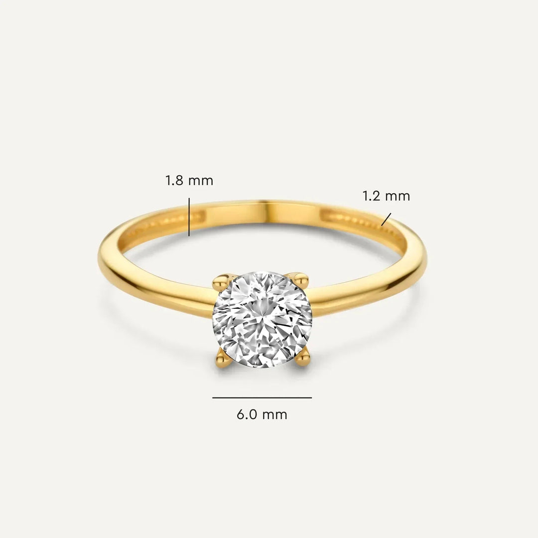 Clotilda | Timeless Classic Ring in first_variant_option1 | Elegant Women&